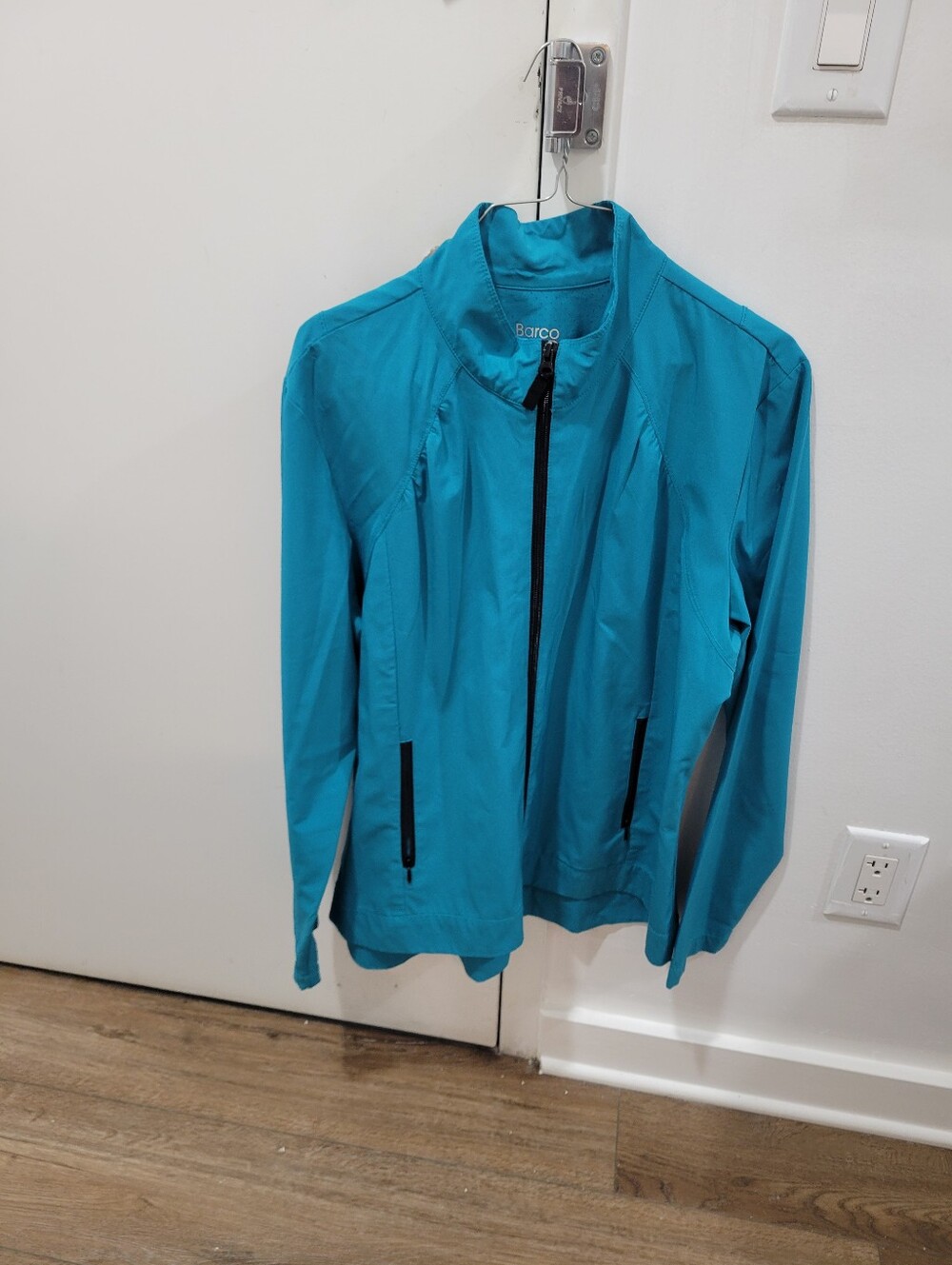 Barco Uniforms Teal Zip-Front Women's Bomber Jacket